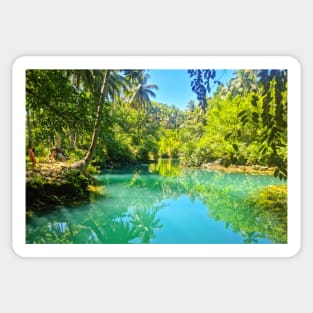 Beto Lagoon, Barobo, Surigao del Sur, Mindanao, Philippines Sticker